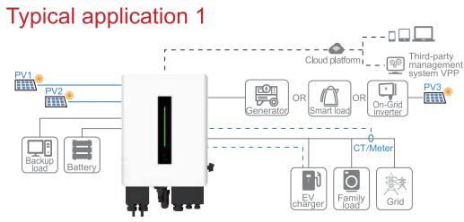 户用混合逆变器 3-6kW